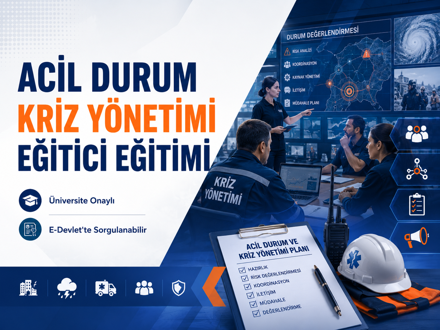 Acil Durum Kriz Yönetimi Eğitici Eğitimi Sertifika Programı